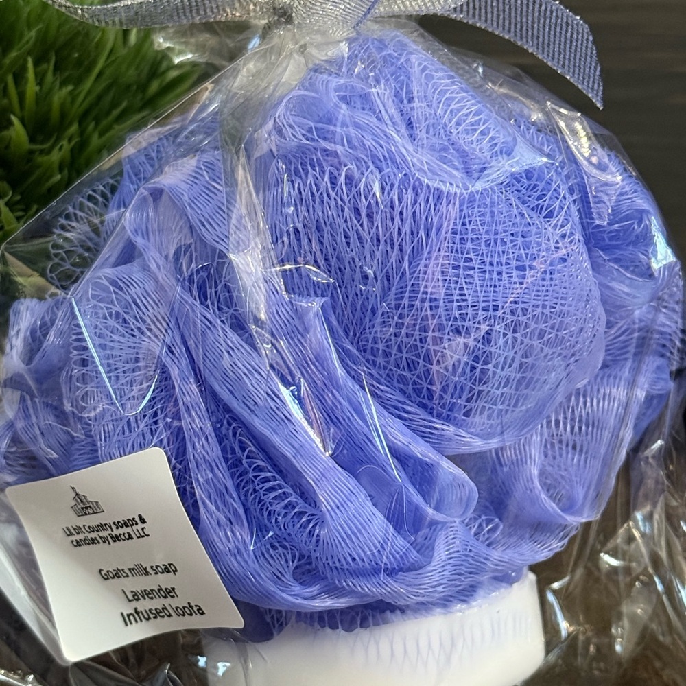 Lavender Infused Loofa with Goat Milk Soap